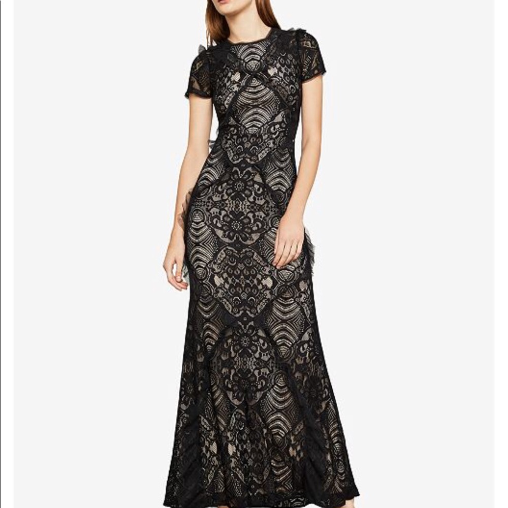 BCBG Black Lace Gown
